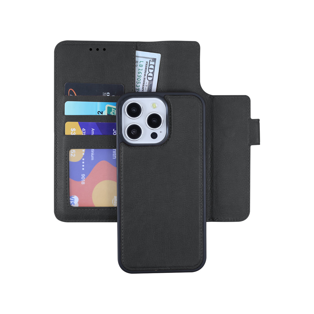 iPhone 16 Pro Max Wallet 2 in 1 Magnetic Case