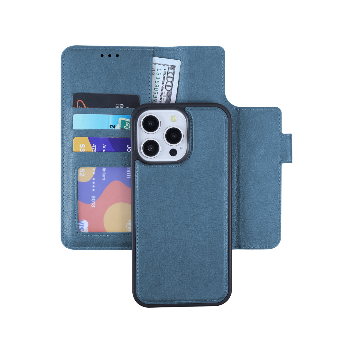 iPhone 16 Pro Max Wallet 2 in 1 Magnetic Case