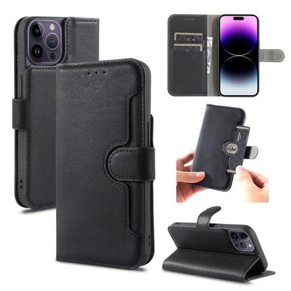 iPhone Xs Max Wallet Double Stiches Side Pocket Case