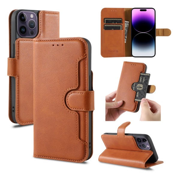 iPhone Xs Max Wallet Double Stiches Side Pocket Case